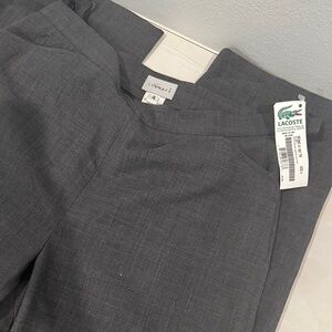 Lacoste women’s  Charcoal Gray Dress Pants - Slim Tailored Style